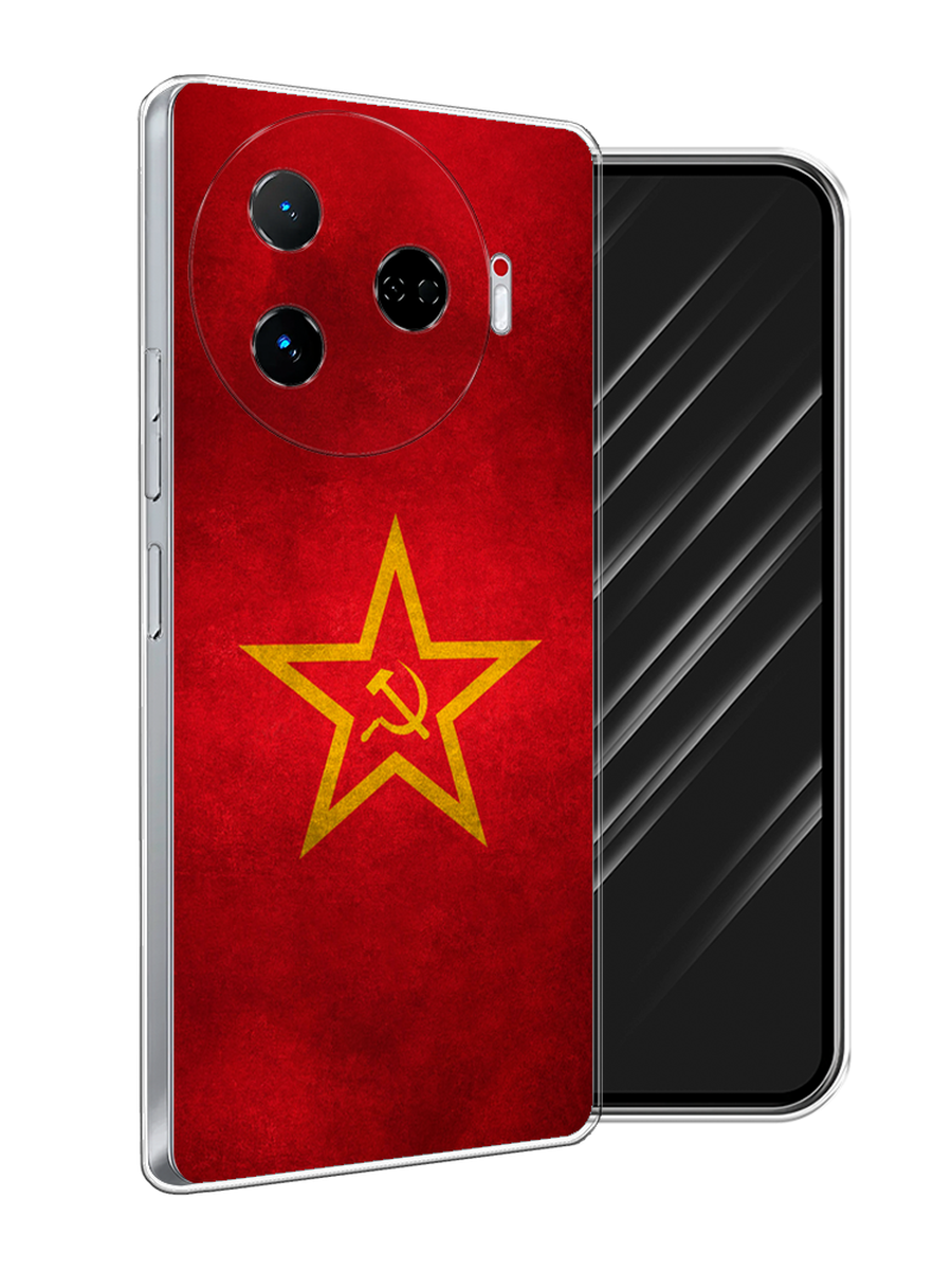 

Чехол Awog на Tecno Camon 30 Pro 5G "Красное знамя", Желтый;красный, 305150-1