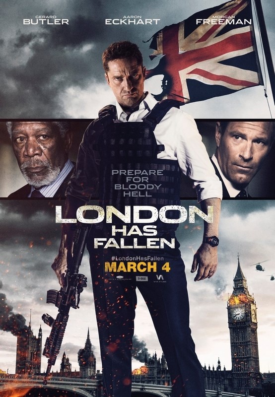 Постер к фильму Падение Лондона (London Has Fallen) 50x70 см