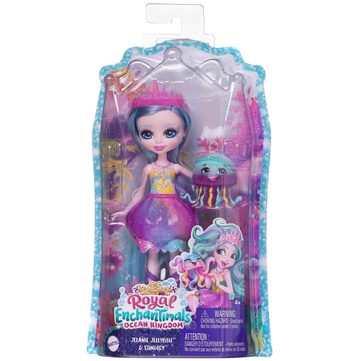 Кукла Mattel Enchantimals Медуза с питомцем мяч прыгун с рожками enchantimals 55см в ассортименте