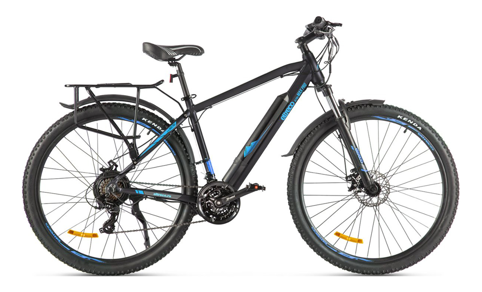 Электровелосипед Eltreco Ultra Max PRO 2024, Черно-синий