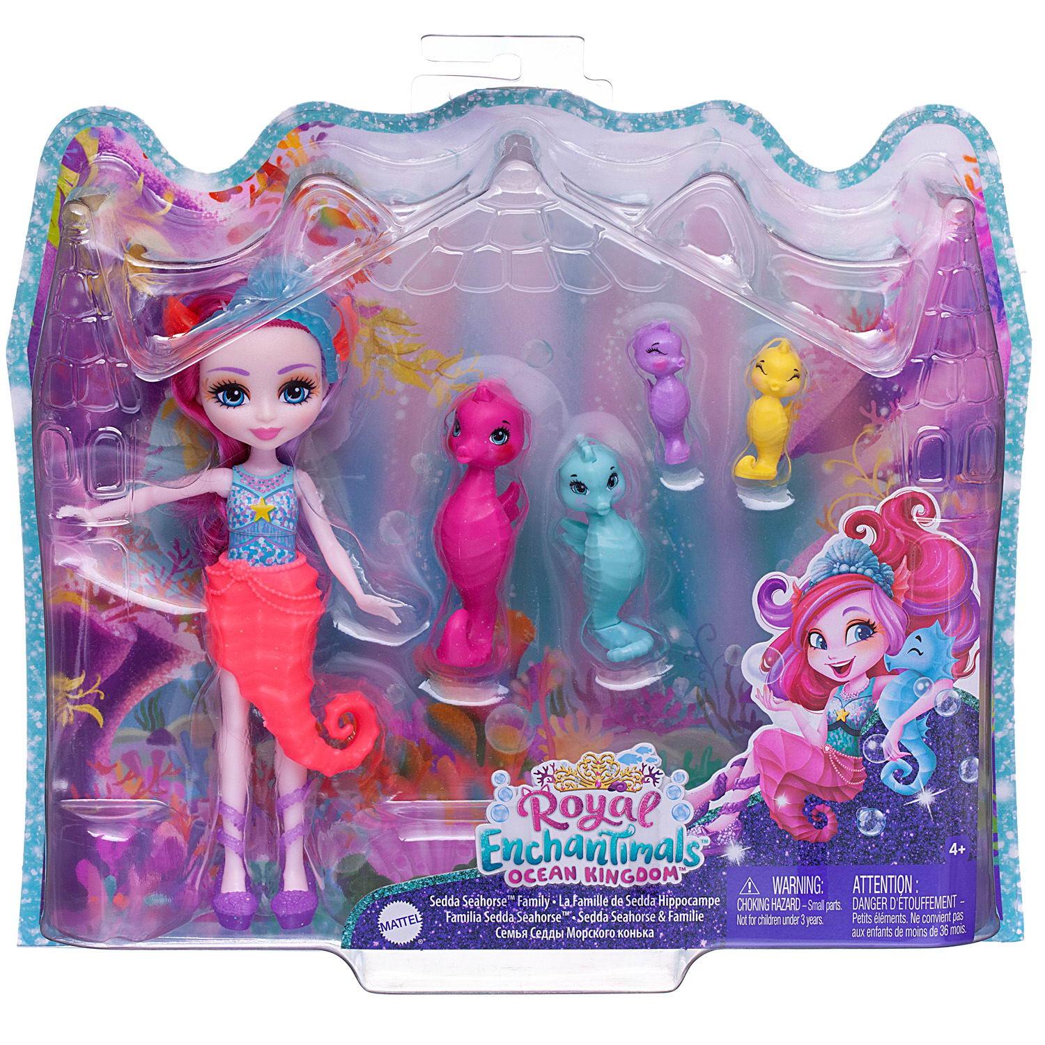Кукла Mattel Enchantimals с 3-мя зверушками №3 куклы enchantimals mattel кафе морская пещера кукла и питомцы hcf86