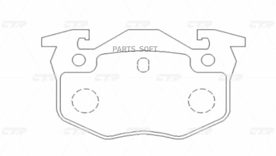 

Тормозные колодки Ctr GK0864
