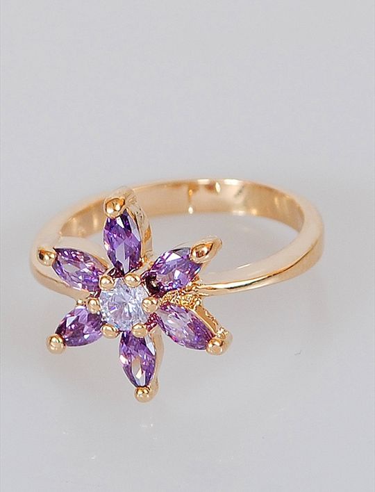 

Кольцо из бижутерного сплава р.  Lotus Jewelry 3023R-15am, аметист, 3023R-15am