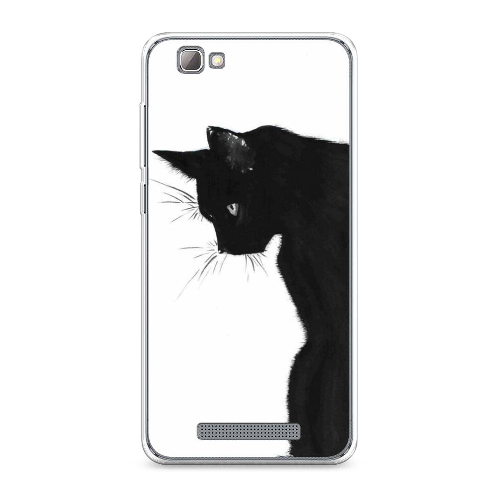 

Чехол Awog на ZTE Blade A610 / ЗТЕ Блэйд A610 "Black cat", Разноцветный, 130950-1