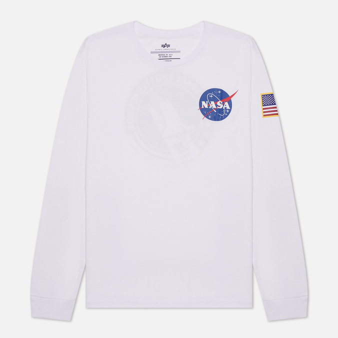 

Лонгслив мужской Alpha Industries UTS49002G1-100 белый S, UTS49002G1-100