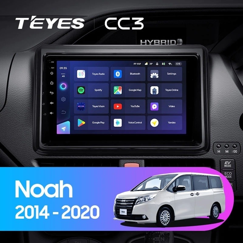 Штатная магнитола Teyes CC3 432 Toyota Noah R80 2014-2020 3815000₽
