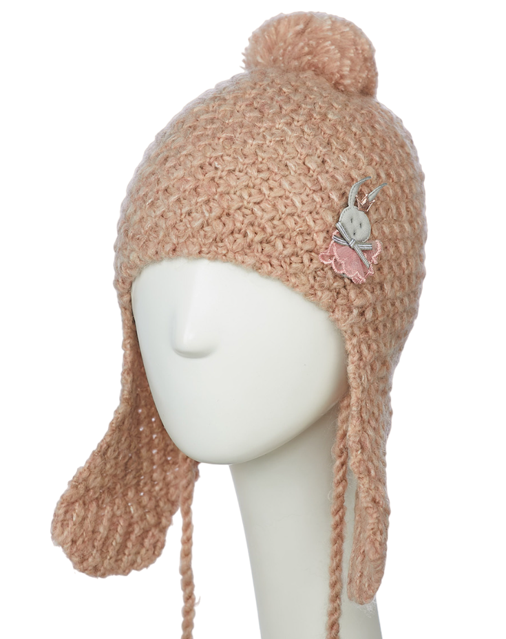 

Ушанка Marhatter для девочки, пепельная роза, 48-50, MGU12615/2, Бежевый, MGU12615/2