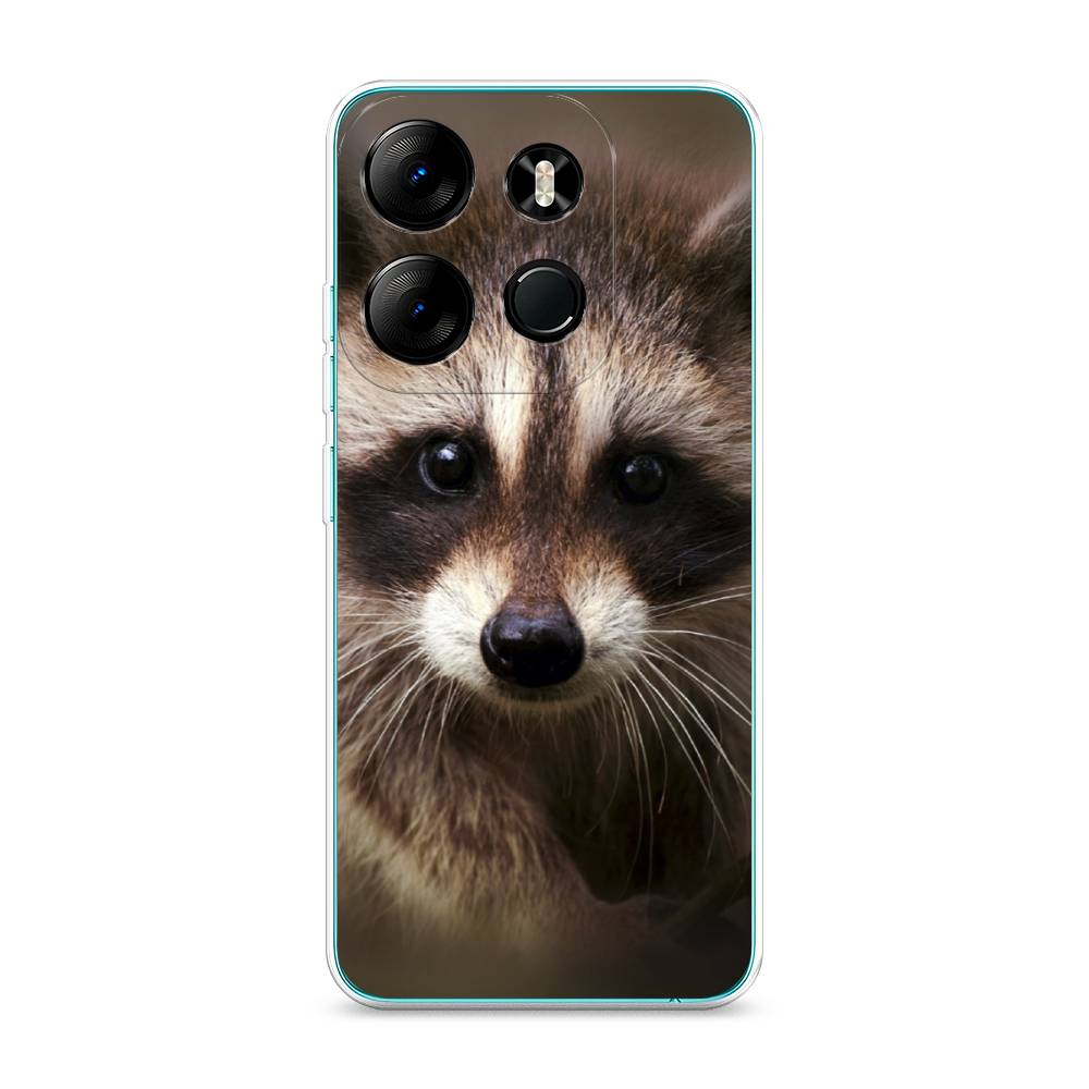

Чехол Awog на Tecno Pop 7 Pro "Енот", Коричневый, 303450-1