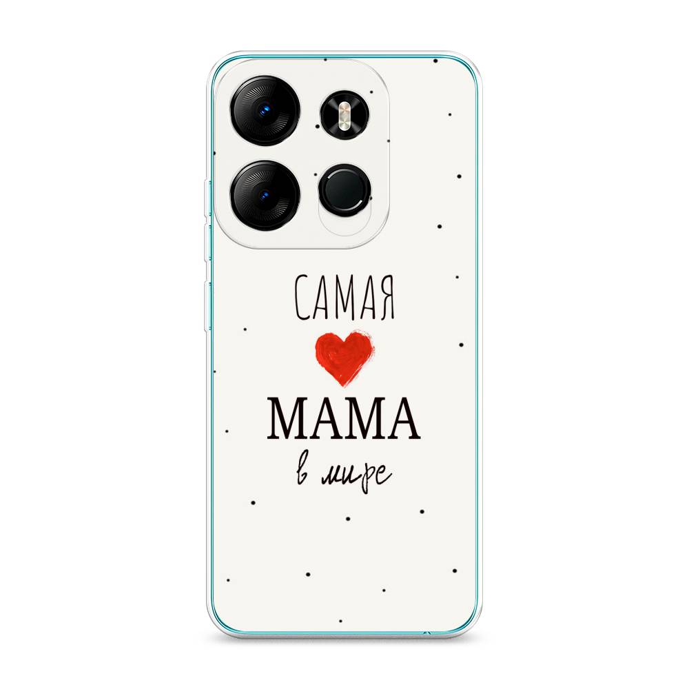 

Чехол Awog на Tecno Pop 7 Pro "Самая любимая мама", Красный;черный;бежевый, 303450-6