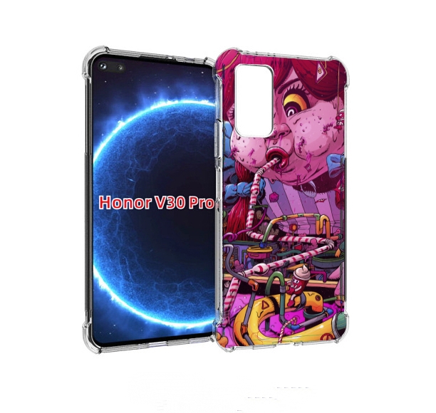 

Чехол бампер MyPads прикольная сладкая картинка для Honor, Прозрачный, Tocco