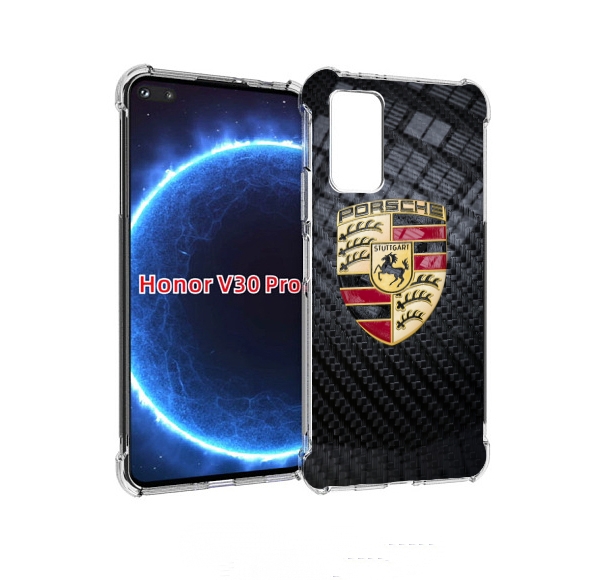 

Чехол бампер MyPads порше porsche 3 мужской для Honor V30, Прозрачный, Tocco