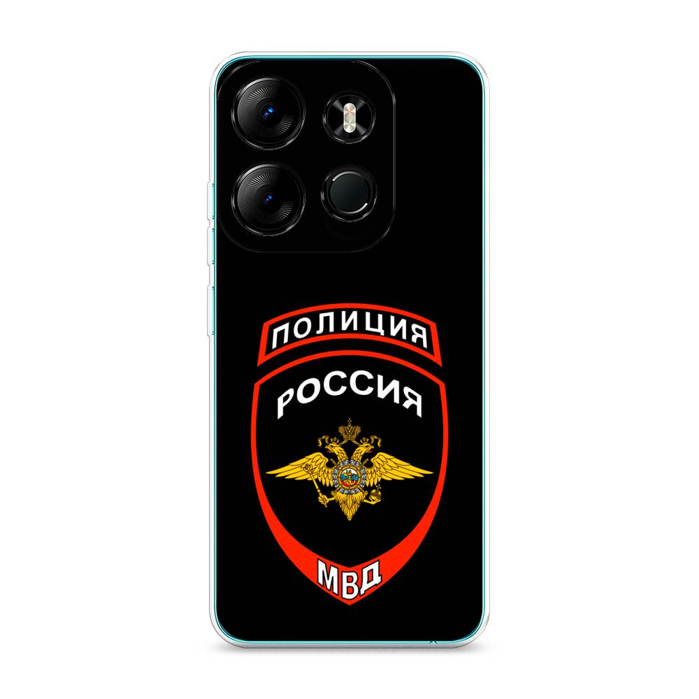 

Чехол Awog на Tecno Pop 7 Pro "Полиция шеврон", Черный;красный;белый, 303450-5
