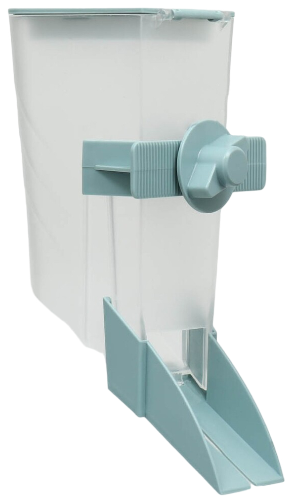 

Кормушка для вольера Пижон голубая 24х12х12 см, 2000 мл, Голубой;прозрачный