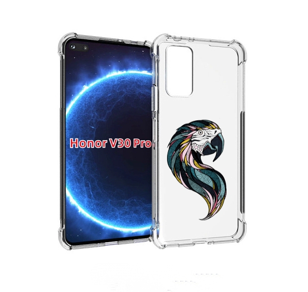 

Чехол бампер MyPads полупопугай для Honor V30 Pro, Прозрачный, Tocco