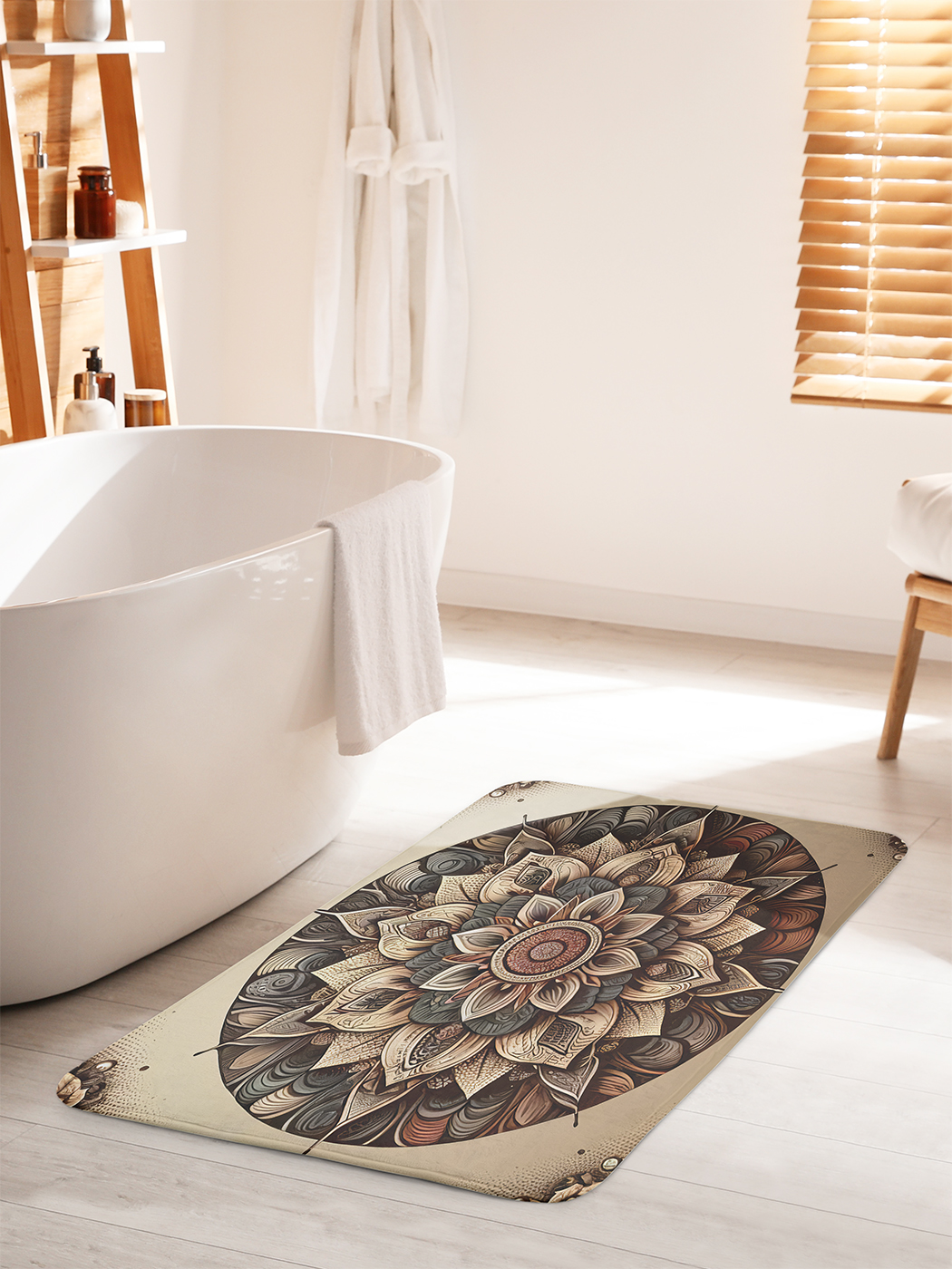 

Коврик для ванной туалета душа JoyArty "Узоры мандалы", bath_sd3302_60x100