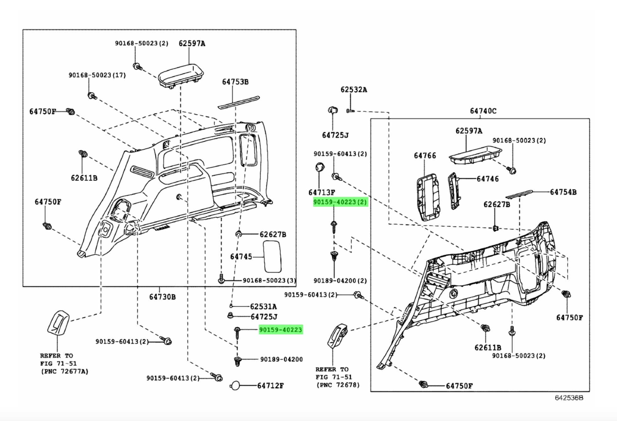 Накладка TOYOTA арт. 6472560020C0