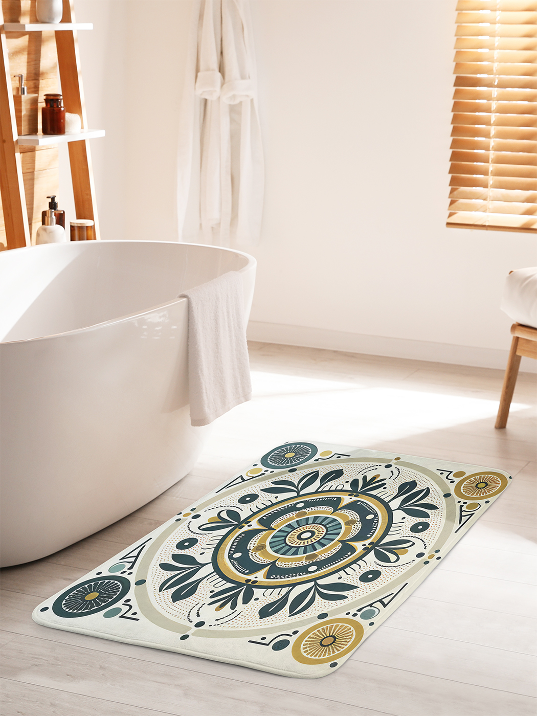 

Коврик для ванной туалета душа JoyArty "Симметричный орнамент", bath_sd3300_60x100