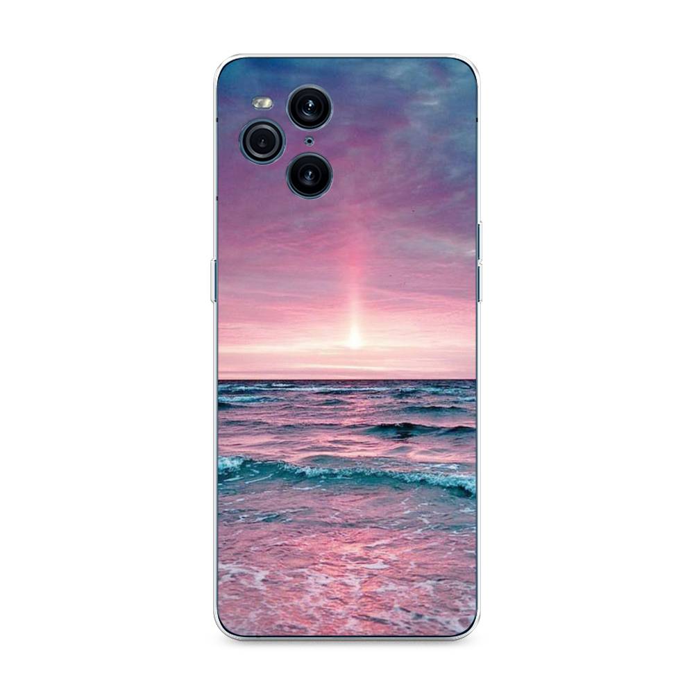 

Чехол для Oppo Find X3 Pro "Восход 3", Розовый;голубой, 255750-2