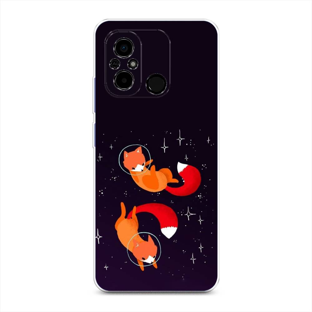 

Чехол Awog на Poco C55 "Лисы космонавты", Оранжевый, 318250-4