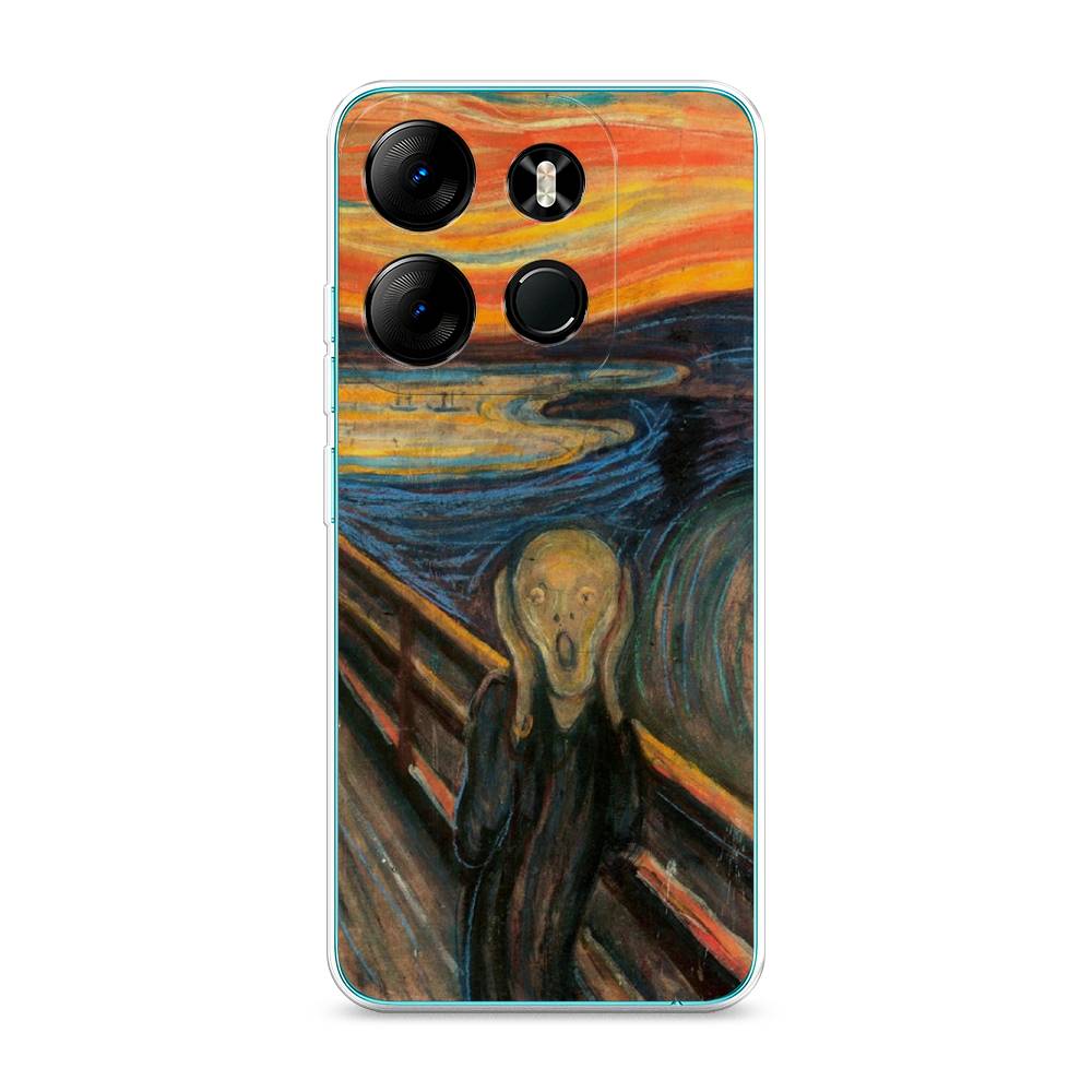 

Чехол Awog на Tecno Pop 7 Pro "Крик", Оранжевый;синий;серый, 303450-9