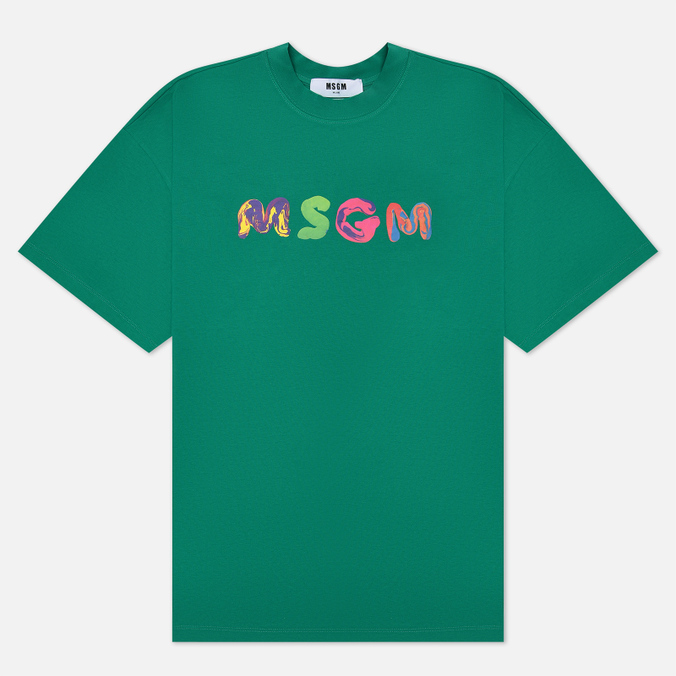 

Футболка мужская MSGM 3340MM101 227798 38 зеленая XL, 3340MM101 227798 38