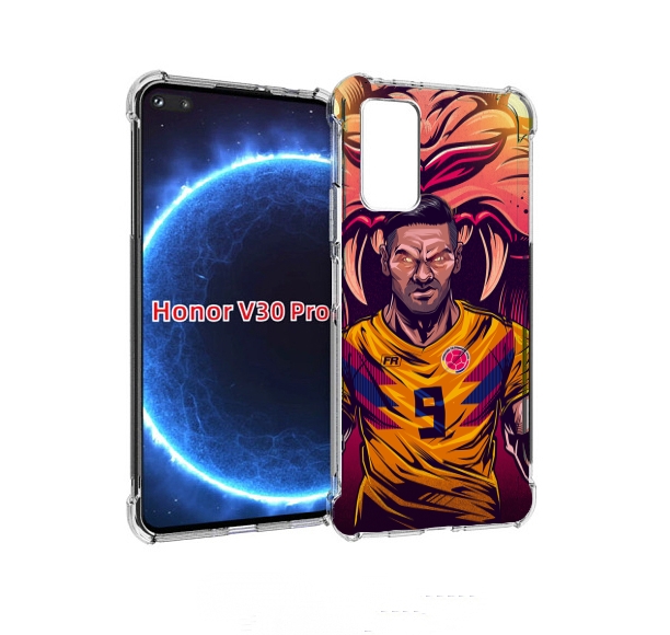 

Чехол бампер MyPads парень-тигр-красный для Honor V30 Pro, Прозрачный, Tocco