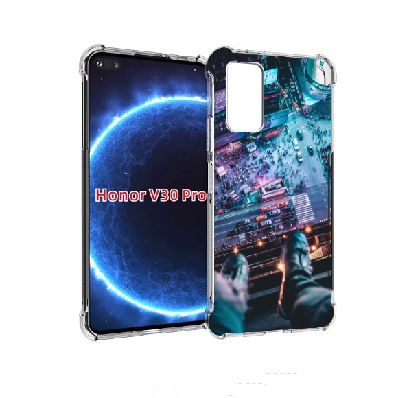 

Чехол бампер MyPads парень на крыше для Honor V30 Pro, Прозрачный, Tocco