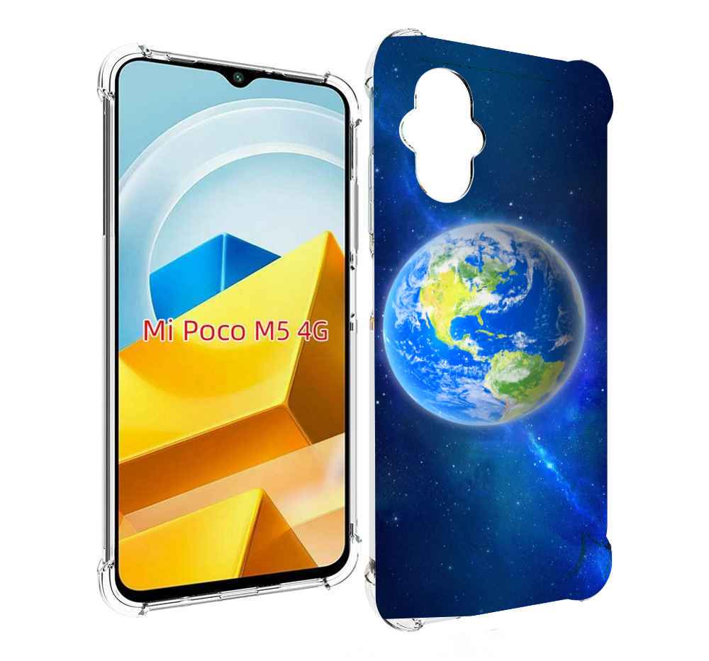 

Чехол Mypads Планета-Земля Для Poco M5 Противоударный, Прозрачный, Tocco