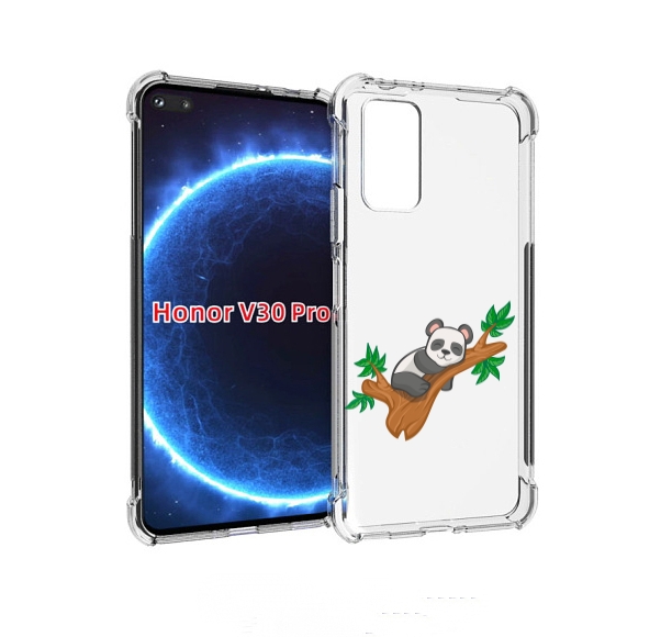 

Чехол бампер MyPads панда-на-деревце для Honor V30 Pro, Прозрачный, Tocco