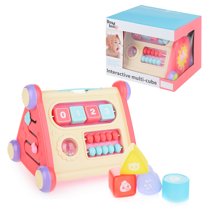 Многофункциональная развивающая игрушка Сортер, свет/звук, русифицированная  упаковка