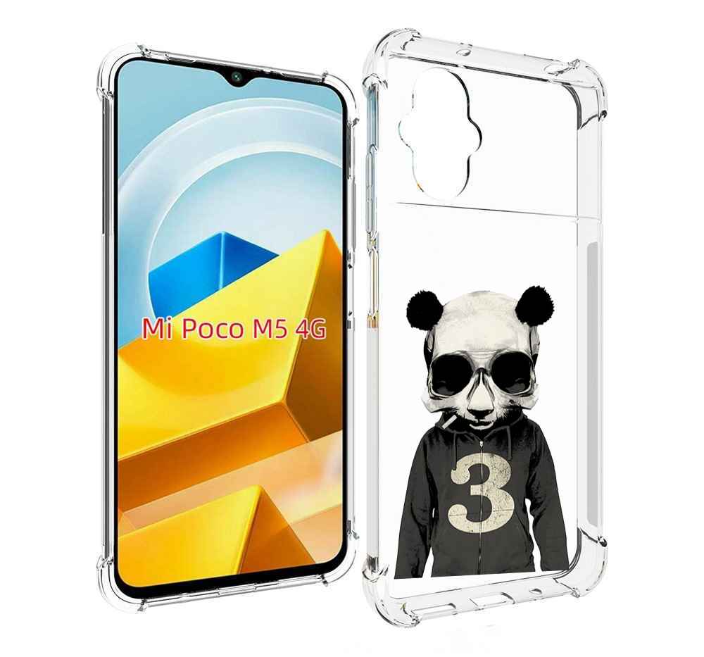 

Чехол Mypads Панда-В-Костюме Для Poco M5 Противоуд, Прозрачный, Tocco