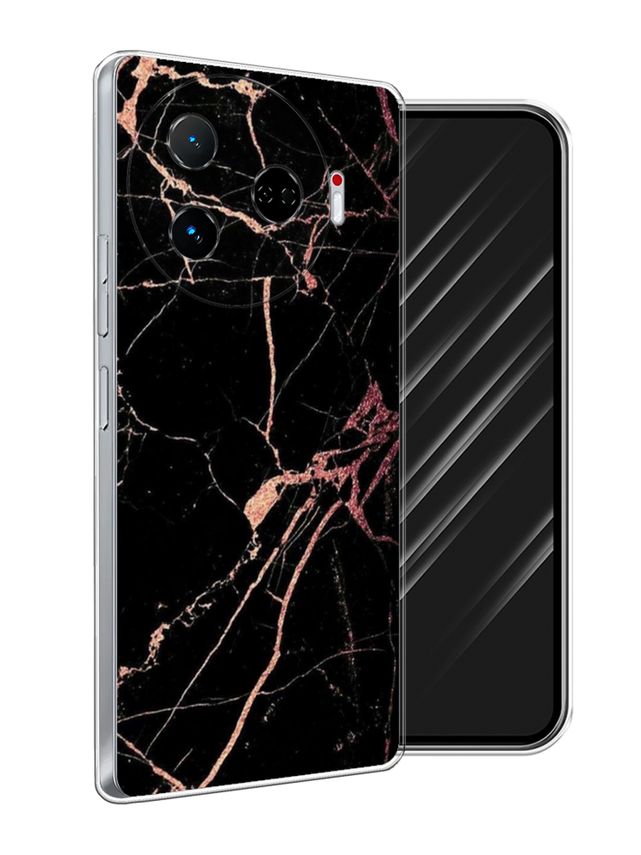 

Чехол Awog на Tecno Camon 30 Pro 5G "Мрамор розовое золото", Черный;розовый, 305150-1