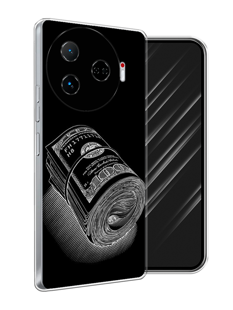 

Чехол Awog на Tecno Camon 30 Pro 5G "Кубышка денег", Черный;серебристый, 305150-1