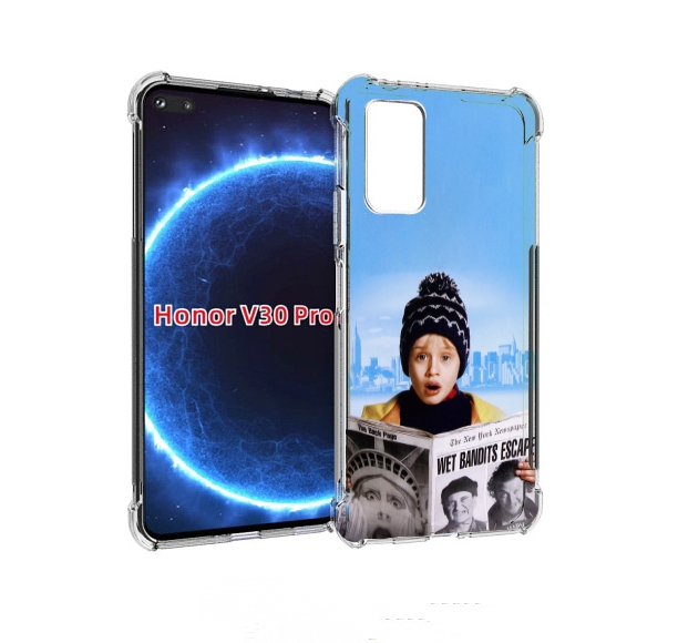 

Чехол бампер MyPads один-дома-детский для Honor V30 Pro, Прозрачный, Tocco