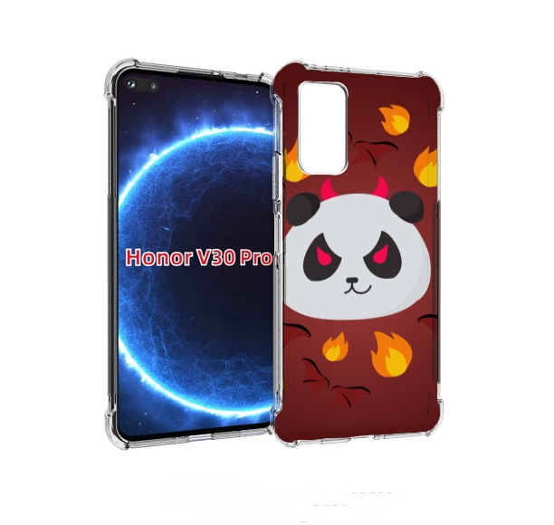

Чехол бампер MyPads огненная-панда для Honor V30 Pro, Прозрачный, Tocco
