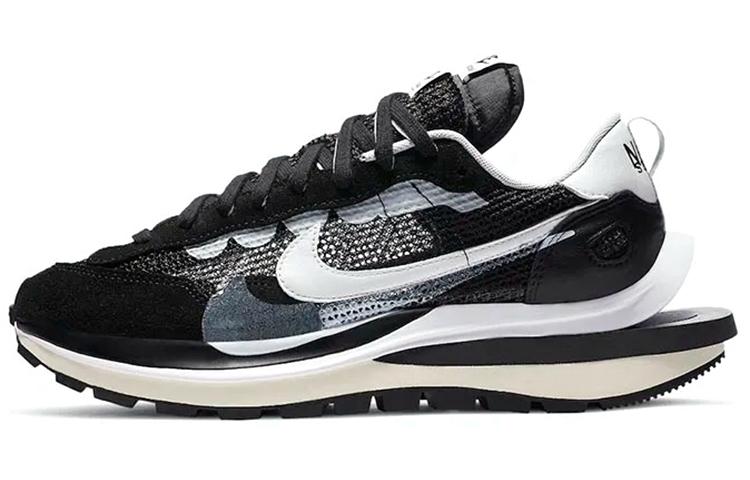 

Кроссовки унисекс Nike Sacai x Nike VaporWaffle black and white черные 40 EU, Черный, Sacai x Nike VaporWaffle black and white