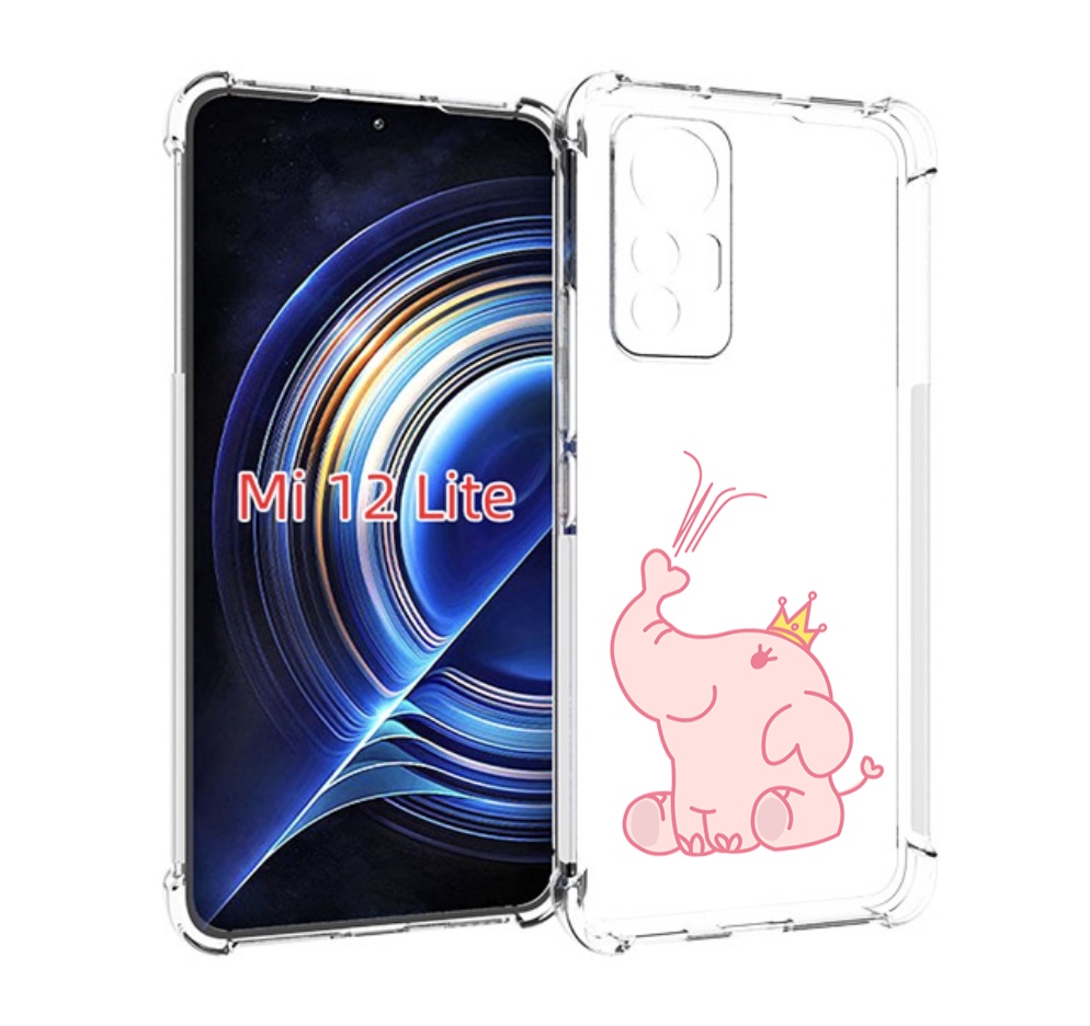 

Чехол MyPads слоник-принц детский для Xiaomi 12 Lite, Прозрачный, Tocco