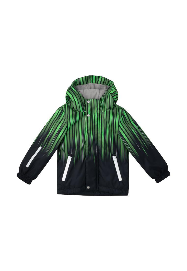 Куртка детская Oldos Томас ALSS23JK1T125, цвет зеленый_черный, размер 134 куртка детская oldos томас alss23jk1t125 зеленый  размер 110