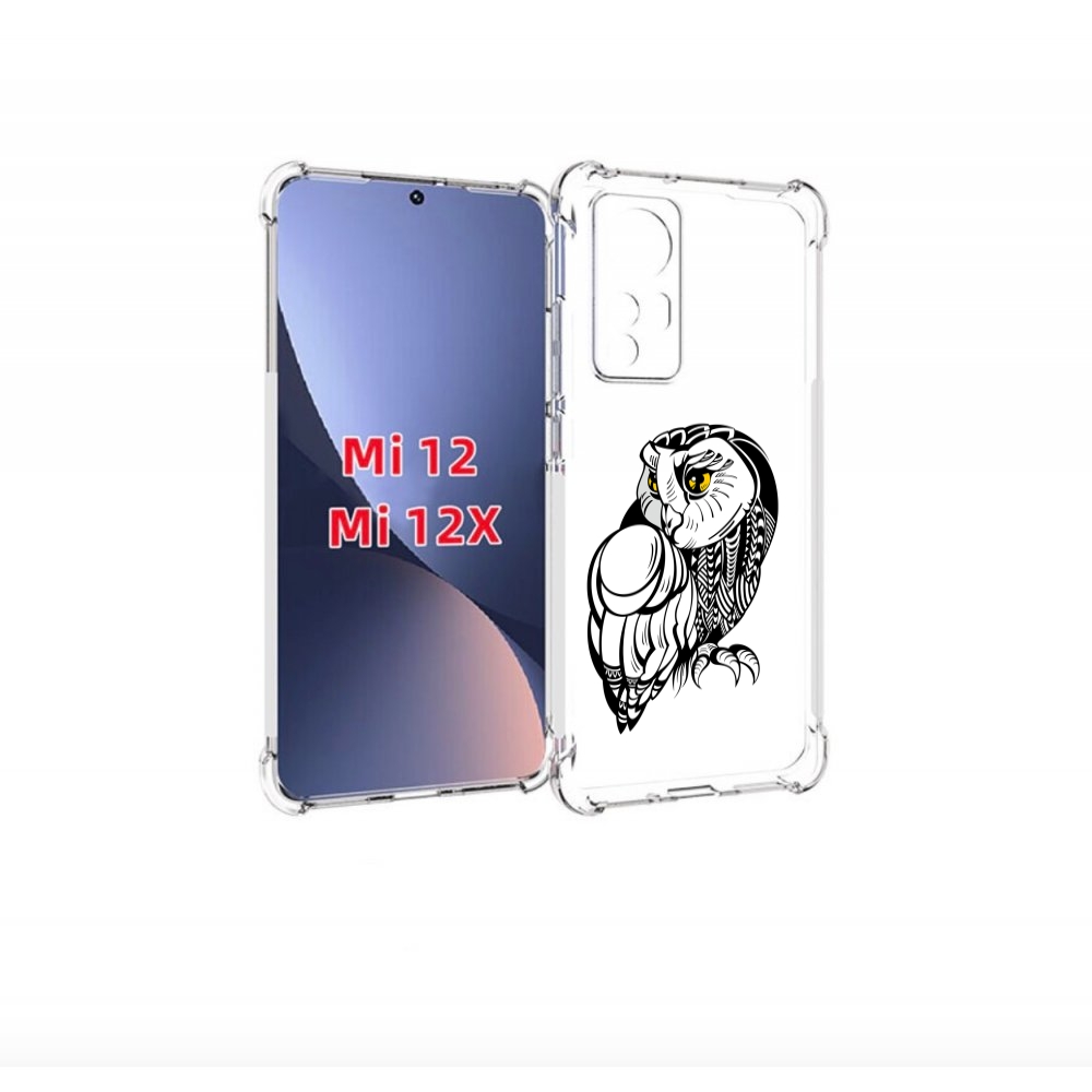 

Чехол бампер MyPads сова-красотка для Xiaomi 12., Прозрачный, Tocco