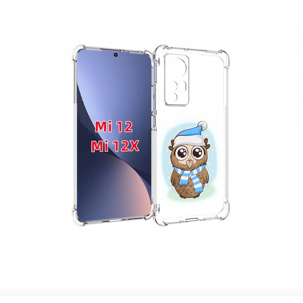 

Чехол бампер MyPads сова-в-шарфике-и-шапке для Xiaomi 12., Прозрачный, Tocco