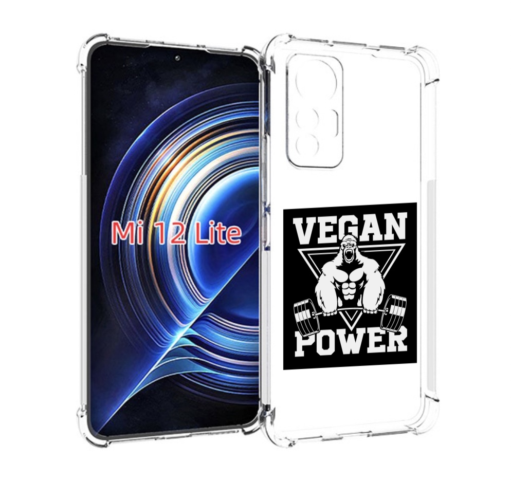 

Чехол MyPads сила-вегана для Xiaomi 12 Lite, Прозрачный, Tocco