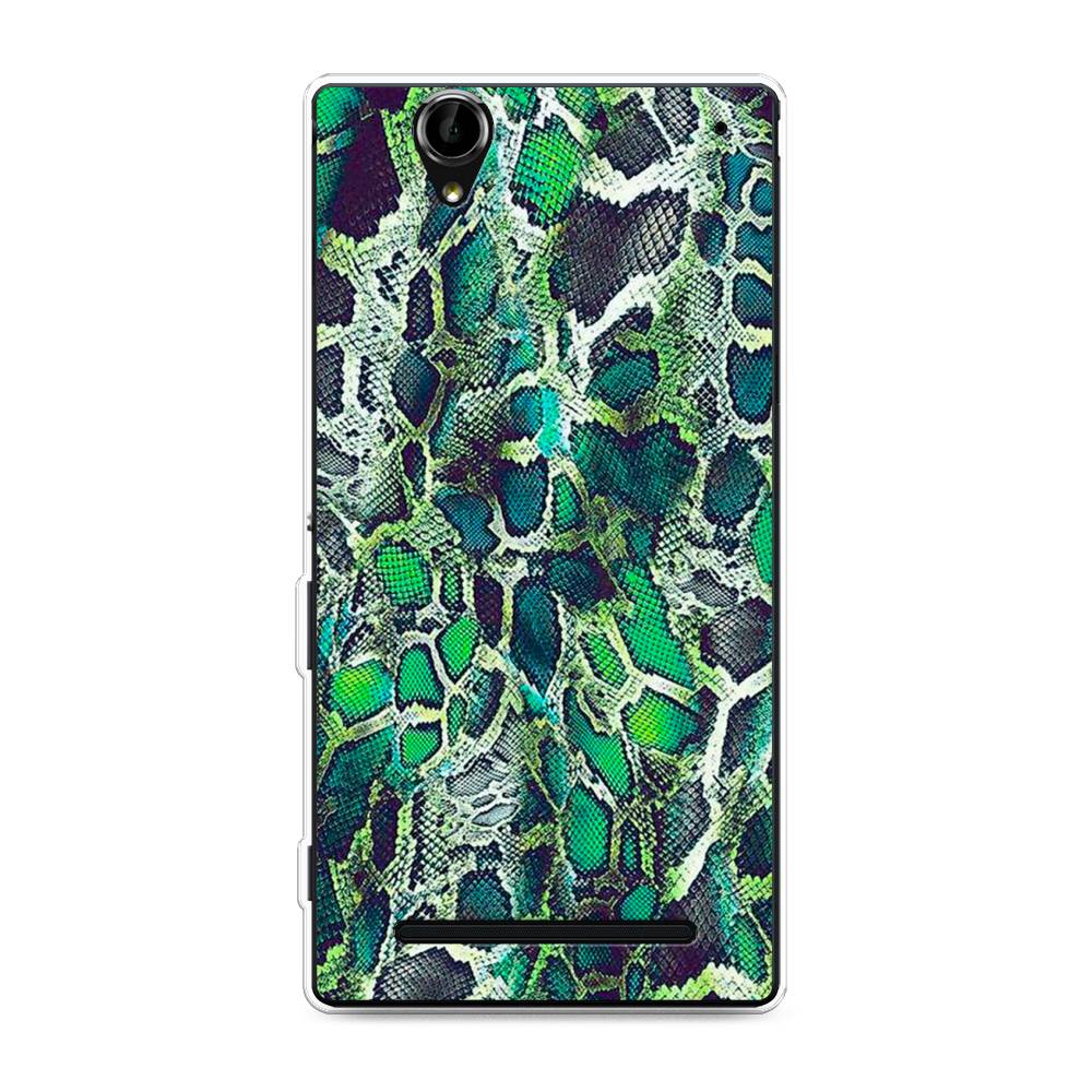 

Чехол Awog на Sony Xperia T2 Ultra "Зеленая кожа змеи", Разноцветный, 50950-3