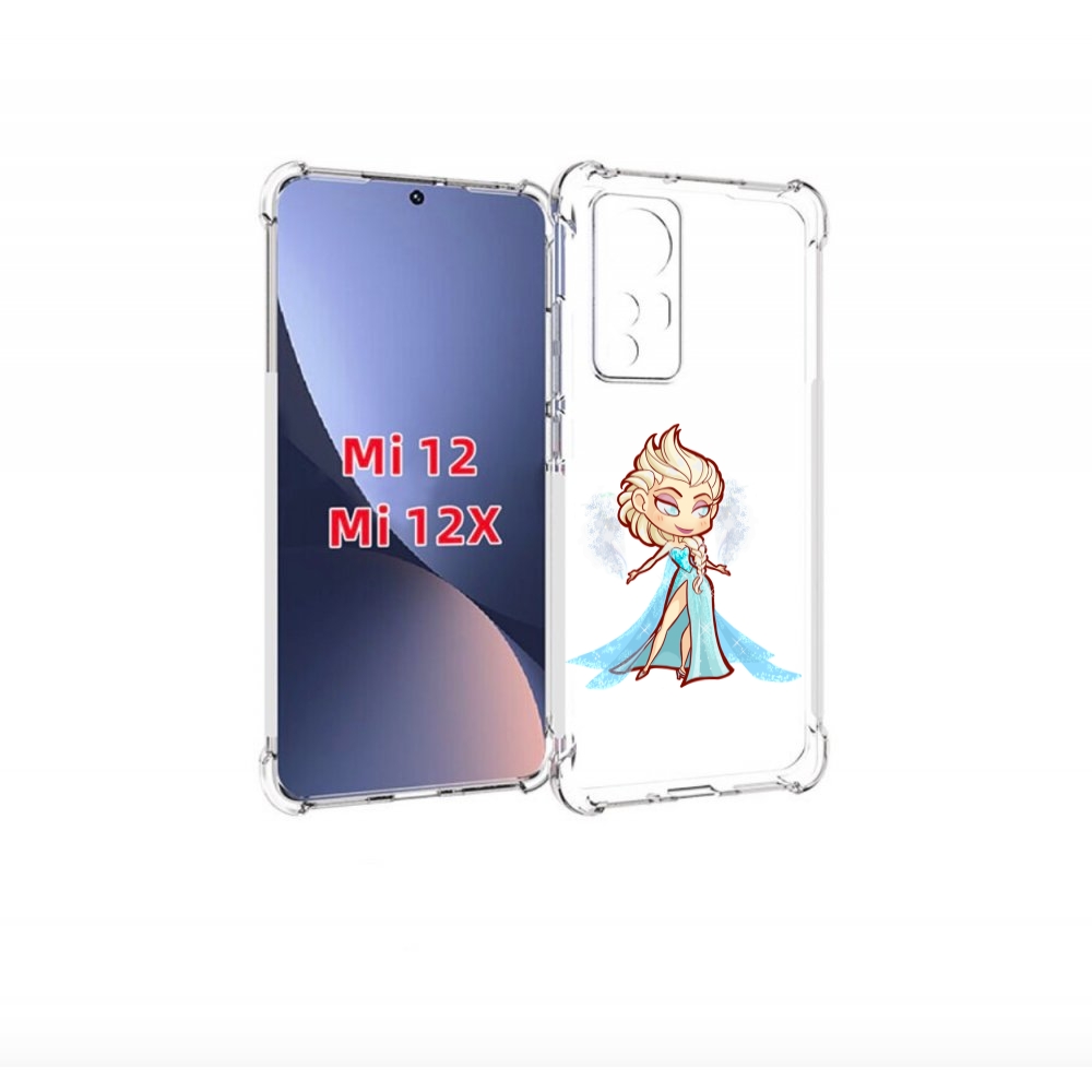 

Чехол бампер MyPads снежная-принцесса женский для Xiaomi 12., Прозрачный, Tocco