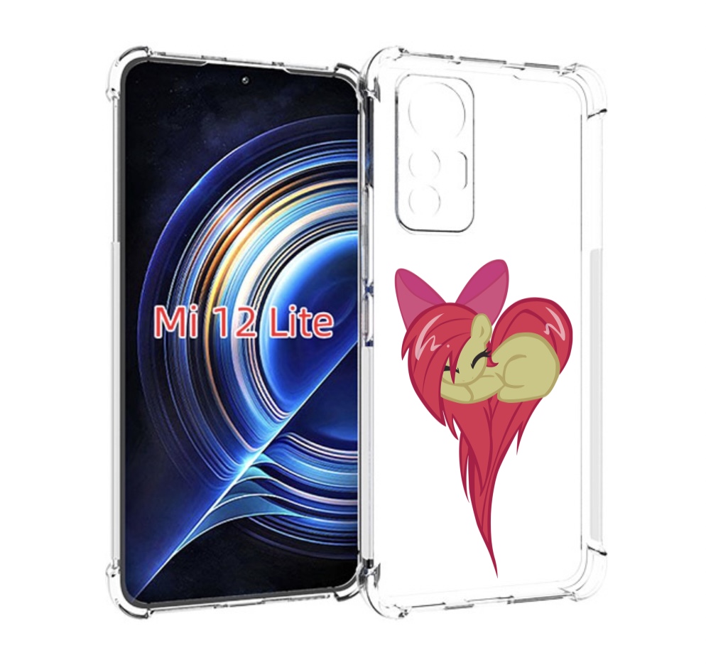 

Чехол MyPads сердце-из-пони для Xiaomi 12 Lite, Прозрачный, Tocco