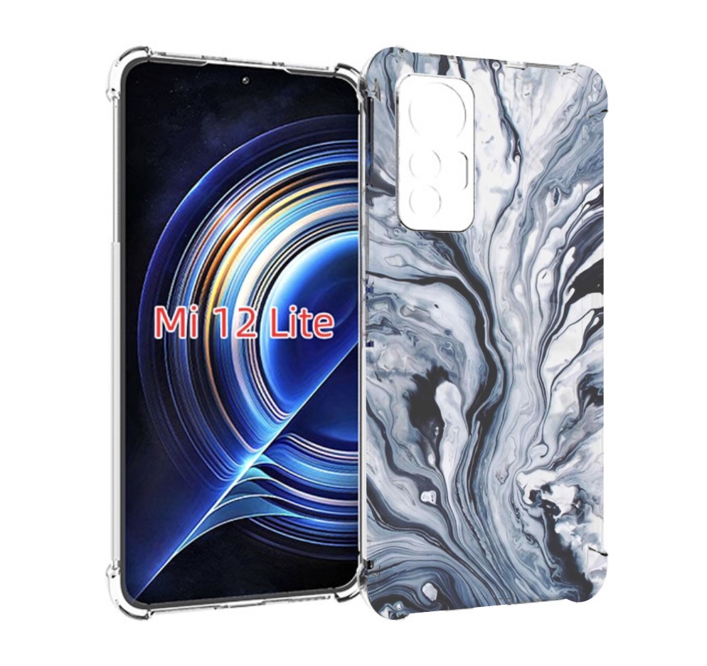 

Чехол MyPads серая краска для Xiaomi 12 Lite, Прозрачный, Tocco
