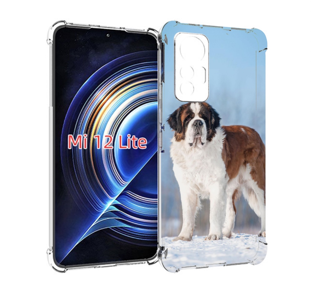 

Чехол MyPads сенбернар для Xiaomi 12 Lite, Прозрачный, Tocco