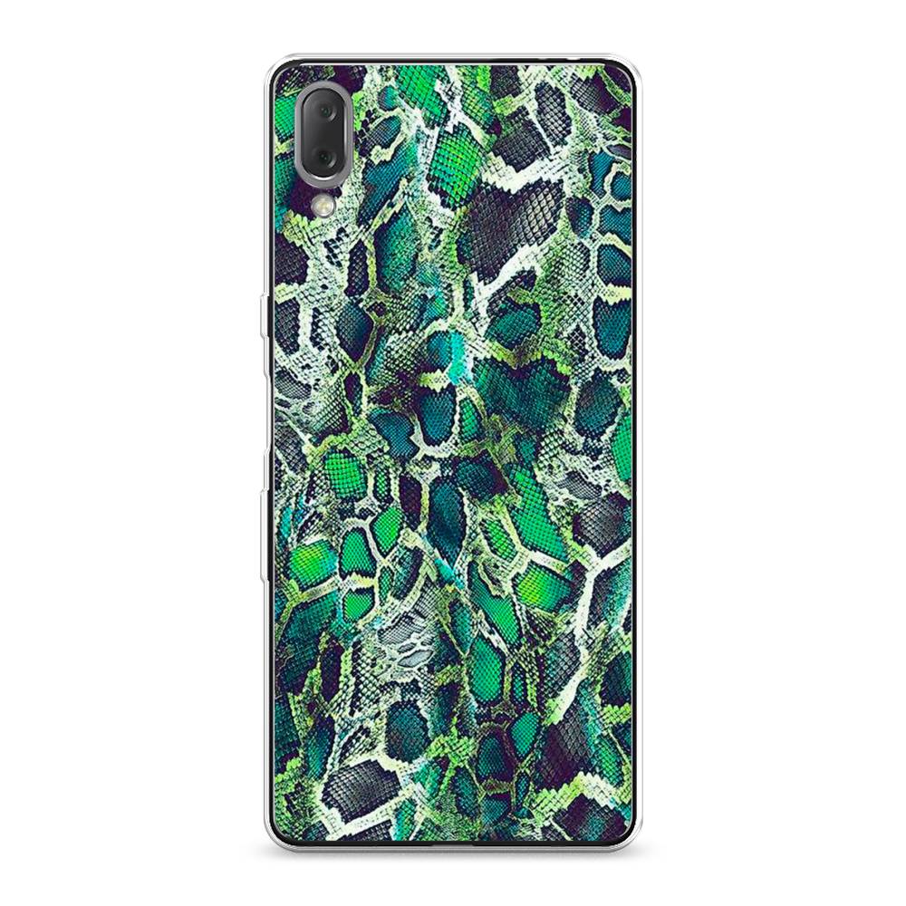 

Чехол Awog на Sony Xperia L3 "Зеленая кожа змеи", 54450-3