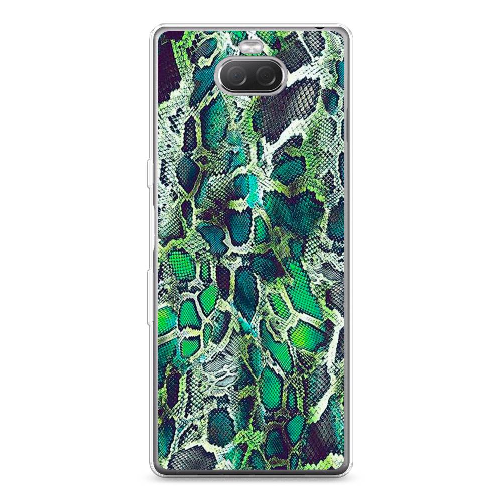 

Силиконовый чехол "Зеленая кожа змеи" на Sony Xperia 10 Plus, 54150-3