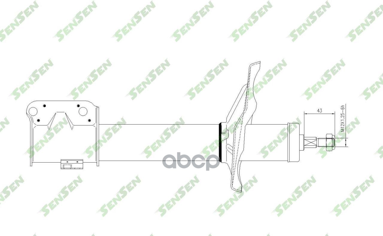 

SENSEN Аморт. перед. газ Mitsubishi Pajero -F 98-