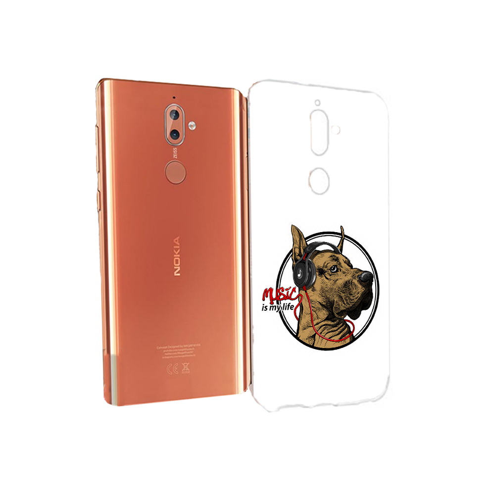 

Чехол MyPads Tocco для Nokia 9 музыкальная собака (PT126479.94.490), Прозрачный, Tocco
